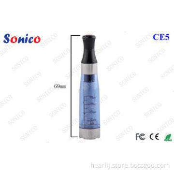 66mm Blue Ego CE5 Clearomizer / 6V Ego Atomizer Huge Vapor